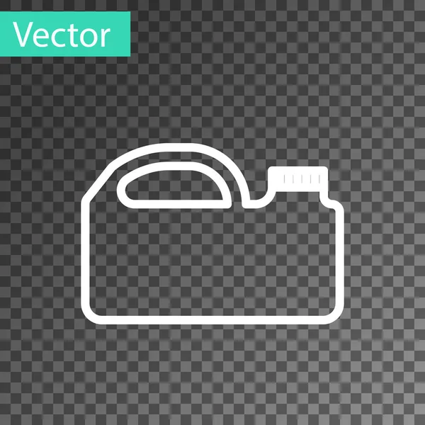 Línea Blanca Bote Plástico Para Máquina Motor Icono Aceite Aislado — Vector de stock