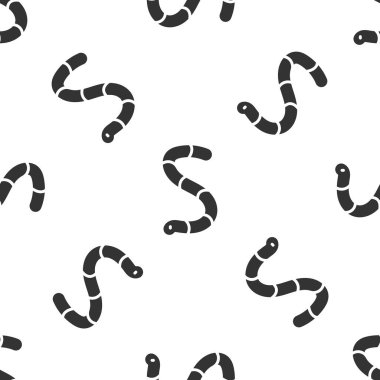 Gri Solucan ikonu, beyaz arka planda kusursuz deseni izole etti. Balık oltası. Vektör.