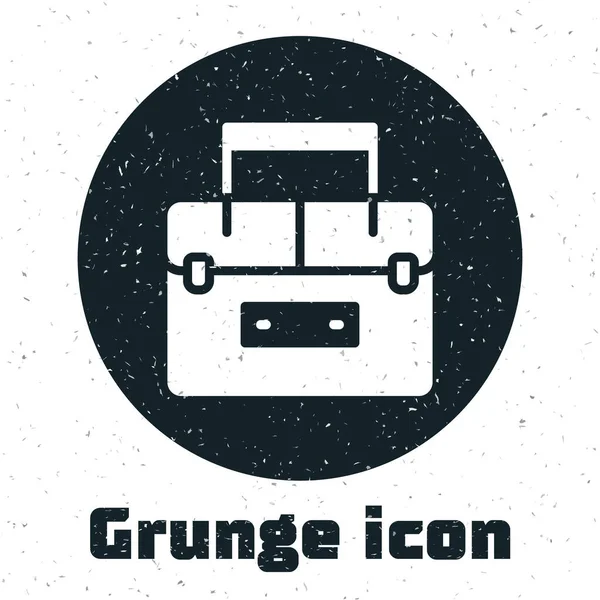 Grunge Pouzdro Nebo Box Kontejner Pro Kymácející Lovné Zařízení Ikona — Stockový vektor