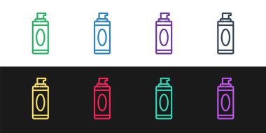 Tıraş köpüğü simgesini siyah beyaz arkaplanda izole etmek. Tıraş köpüğü. Vektör İllüstrasyonu.