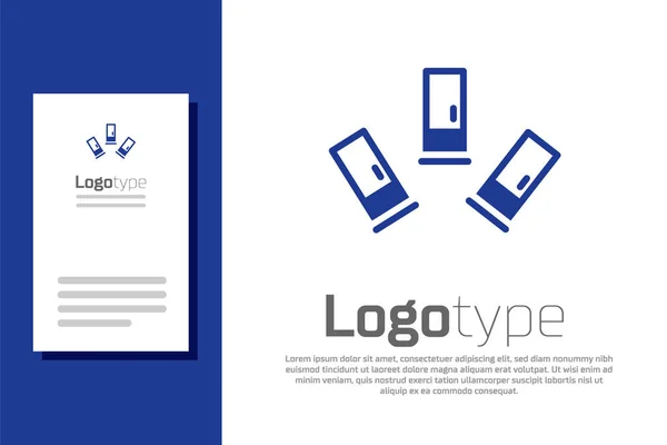 Ícone Cartuchos Azuis Isolado Fundo Branco Cartucho Caçadeira Armas Fogo —  Vetores de Stock