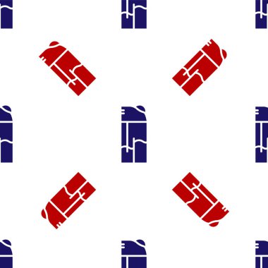 Mavi ve kırmızı Aydınlık simgesi beyaz arkaplanda izole edilmiş pürüzsüz desen. Vektör