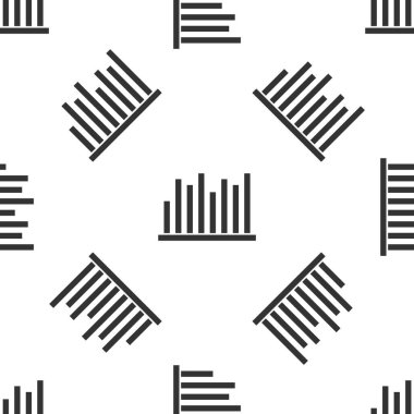 Gri Turta grafiksel ikonu beyaz arka planda izole edilmiş kusursuz desen. Diyagram çizelgesi. Vektör İllüstrasyonu.