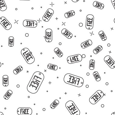 Siyah çizgi Price etiketi ve beyaz arkaplanda izole edilmiş serbest simge. Rozet fiyatına. Reklam etiketi indirimi. Vektör İllüstrasyonu.