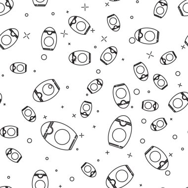 Siyah çizgili şampuan şişesi beyaz arka planda izole edilmiş pürüzsüz desen. Vektör İllüstrasyonu.