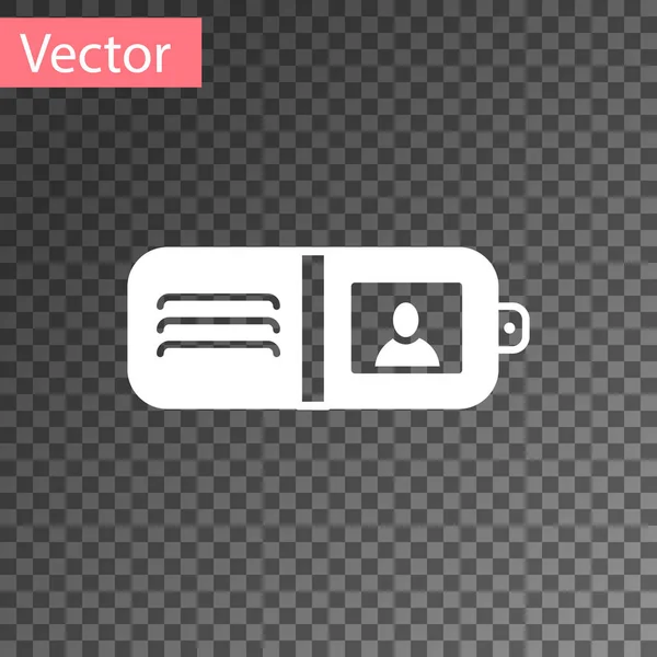 Weißes Portemonnaie Symbol Auf Transparentem Hintergrund Portemonnaie Bargeldsparsymbol Vektorillustration — Stockvektor