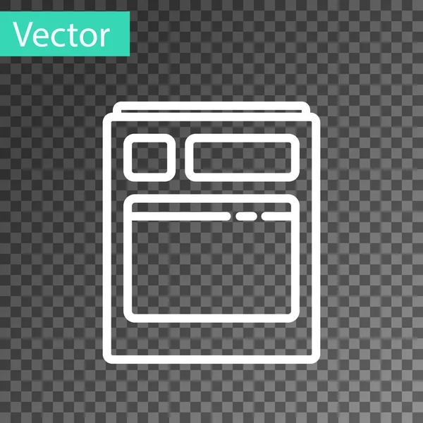 Línea Blanca Cocina Lavavajillas Icono Máquina Aislado Sobre Fondo Transparente — Vector de stock