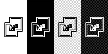 Ev planı simgesini siyah beyaz arkaplanda ayır. Vektör.