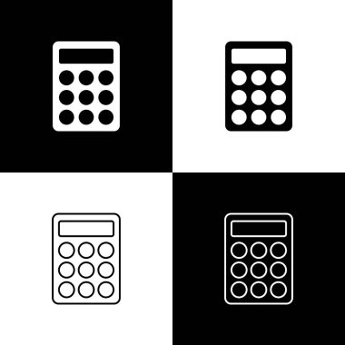 Siyah beyaz arkaplanda parola koruması ve güvenlik erişim simgesini ayır. Güvenlik, güvenlik, koruma, gizlilik kavramı. Vektör