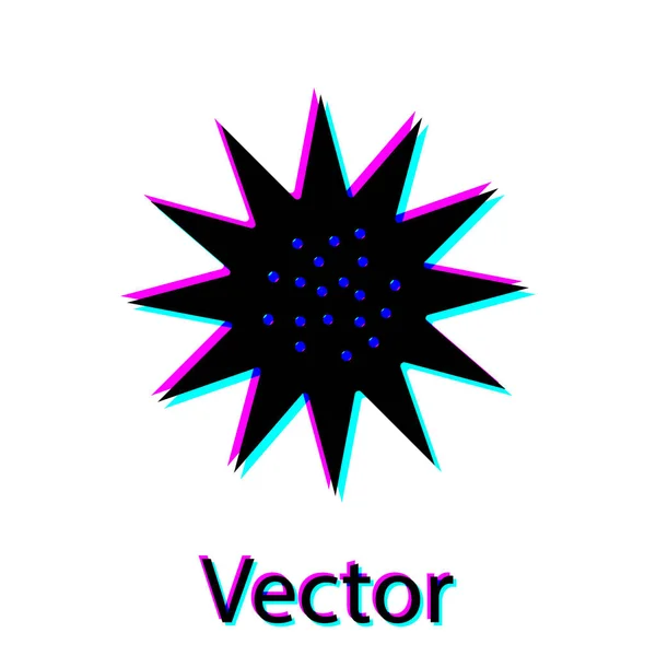 Icono de erizo del Mar Negro aislado sobre fondo blanco. Vector. — Vector de stock