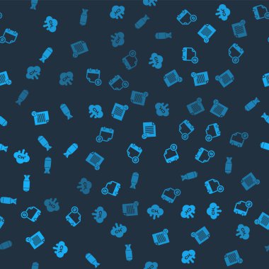 Metan emisyonunu, mali takvimi, Paylaşım dosyasını ve havacılık bombasını kusursuz bir şekilde ayarla. Vektör.