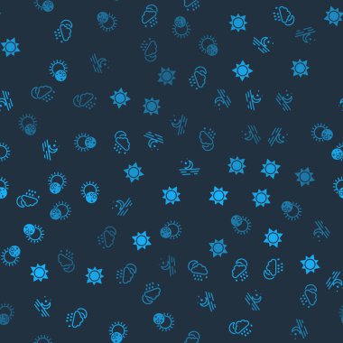 Bulut 'u yağmur ve ay ile, Güneş' i, Ay 'ı ve Güneş tutulmasını kusursuz bir şekilde ayarla. Vektör.