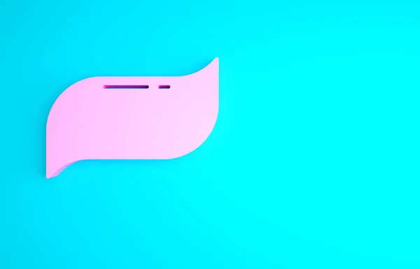 Pink Tandpasta Icoon Geïsoleerd Blauwe Achtergrond Minimalisme Concept Illustratie Renderen — Stockfoto