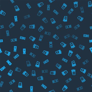 Bilet, tren bileti ve müze pürüzsüz bir düzende. Vektör.