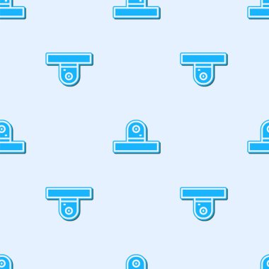 Siyah güvenlik kamerası simgesi beyaz arkaplanda izole edildi. Vektör.