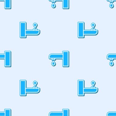 Siyah su musluğu simgesi beyaz arkaplanda izole edildi. Vektör.