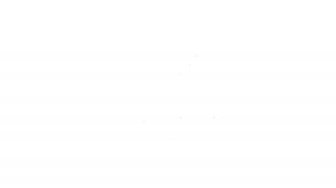 Beyaz arkaplanda siyah çizgi Smartwatch simgesi izole edildi. İnternet kavramının kablosuz bağlantısı. 4K Video hareketli grafik canlandırması