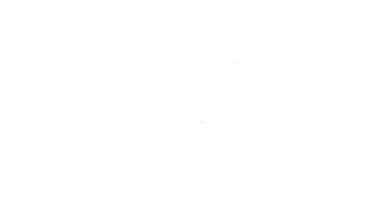 Beyaz arkaplanda siyah çizgi kablosuz mikrofon simgesi izole edildi. Radyodaki mikrofondan. Sözcü işareti. 4K Video hareketli grafik canlandırması