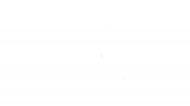 Siyah çizgi Akıllı sensör sistemi simgesi beyaz arkaplanda izole edildi. İnternet kavramının kablosuz bağlantısı. 4K Video hareketli grafik canlandırması