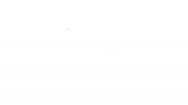Black line House icon isolated on white background. Home symbol. 4K Video motion graphic animation — Stock Footage Black line House icon isolated on white background. Home symbol. 4K Video motion graphic animation Stock Video