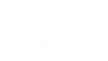 Siyah çizgi grafiksel tablet beyaz arkaplanda izole edilmiş asma kilit simgesi. Kilitli telefon. Gezici güvenlik, güvenlik, koruma konsepti. 4K Video hareketli grafik canlandırması