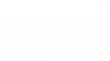 Beyaz arka planda siyah çizgi krem tüp tıp ikonu izole edildi. Tüp, kap, diş macunu, krem rengi. 4K Video hareketli grafik canlandırması