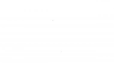 Siyah çizgi insan ve virüs ikonu beyaz arka planda izole edildi. Corona virüsü 2019-nCoV. Bakteri ve mikroplar, hücre kanseri, mikrop, mantar. 4K Video hareketli grafik canlandırması