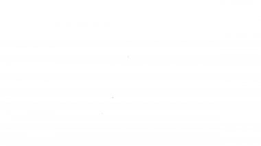 Siyah çizgi, beyaz arka planda izole edilmiş sabun ikonu ile ellerini yıkıyor. Virüs ve bakterileri önlemek için ellerini sabunla yıkıyorsun. 4K Video hareketli grafik canlandırması