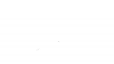 Siyah çizgili haplar beyaz arka planda izole edilmiş. İlaç paketi. Tablet, vitamin, antibiyotik, aspirin. 4K Video hareketli grafik canlandırması