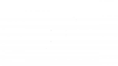 Siyah çizgi, kağıt para destesini beyaz arka planda izole edilmiş el simgesine dönüştürür. Sigorta konsepti. Para desteleri. Para birimi. 4K Video hareketli grafik canlandırması