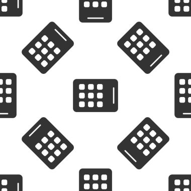 Gri Grafik Tablet simgesi beyaz arkaplanda izole edilmiş kusursuz desen. Vektör.