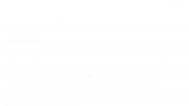 Beyaz arkaplanda izole edilmiş siyah çizgili araba anahtarı. Araba anahtarı ve alarm sistemi. 4K Video hareketli grafik canlandırması