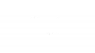 Siyah çizgi araba hava filtresi simgesi beyaz arkaplanda izole edildi. Otomobil tamir hizmeti sembolü. 4K Video hareketli grafik canlandırması