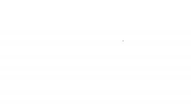 Diş kartı olan siyah çizgi panosu ya da beyaz arka planda izole edilmiş hasta tıbbi kayıtları. Diş sigortası. Diş sağlığı kliniği raporu. 4K Video hareketli grafik canlandırması