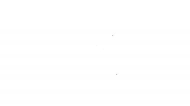 Beyaz zemin üzerinde 5G simgesi olan siyah çizgi dijital hız ölçer kavramı. Küresel ağ yüksek hızlı bağlantı veri oranı teknolojisi. 4K Video hareketli grafik canlandırması