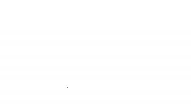 Beyaz arka planda izole edilmiş ünlü bulvar ikonu üzerinde siyah çizgi Hollywood şöhret yıldızı yürüyüşü. Ünlü kaldırım, bulvar aktörü. 4K Video hareketli grafik canlandırması