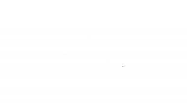 Siyah çizgi Ses Karıştırıcı simgesi beyaz arkaplanda izole edildi. DJ ekipman kaydırma düğmeleri. Konsol karıştırılıyor. 4K Video hareketli grafik canlandırması