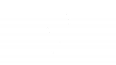 Siyah çizgi LED ampul simgesi beyaz arkaplanda izole edildi. Ekonomik LED ışıklı ampul. Enerji lambasını sakla. 4K Video hareketli grafik canlandırması