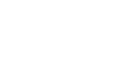 Siyah çizgi tahta kütük simgesi beyaz arkaplanda izole edildi. 4K Video hareketli grafik canlandırması