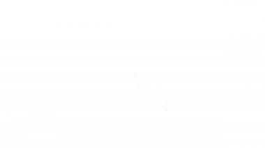 Siyah çizgi Paw yazdırma simgesi beyaz arkaplanda izole edildi. Köpek ya da kedi pençesi izi. Hayvan izleri. 4K Video hareketli grafik canlandırması