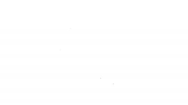 Beyaz arkaplanda siyah çizgi turta grafikleri ve dolar sembolü izole edildi. Diyagram çizelgesi. 4K Video hareketli grafik canlandırması