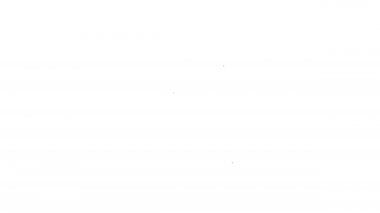 Beyaz arkaplanda siyah çizgi turta grafikleri ve dolar sembolü izole edildi. Diyagram çizelgesi. 4K Video hareketli grafik canlandırması