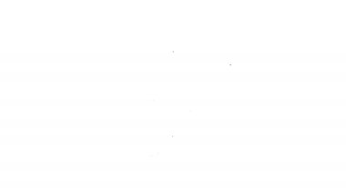 Siyah Hat İş Başlangıcı proje konsepti simgesi beyaz arkaplanda izole edildi. Yeni iş, girişimcilik, yenilik ve teknolojinin sembolü. 4K Video hareketli grafik canlandırması