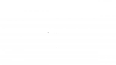 Siyah çizgi bisiklet başlığı simgesi beyaz arkaplanda izole edildi. Olağanüstü bir spor. Spor malzemeleri. 4K Video hareketli grafik canlandırması