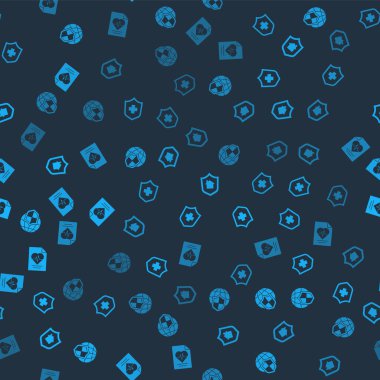 Shield 'ı dünya küresi, sağlık sigortası, ev kalkanı ve kusursuz bir düzende ayarla. Vektör.