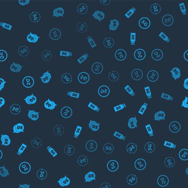 5G ağını, modemi ve kusursuz deseni ayarla. Vektör.