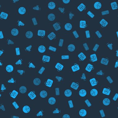 Hız göstergesini, benzin deposundaki yağ dolum kapağını, arabanın kapı kolunu ve motorunu sorunsuz bir şekilde ayarla. Vektör.