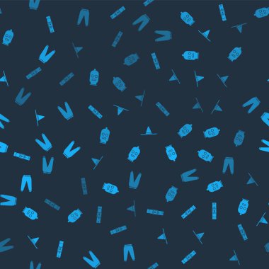 Deri kemer, kar maskesi, bahçıvan şapkası ve spor pantolonu. Vektör.