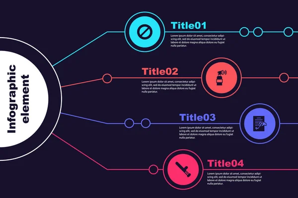 지휘봉을 비즈니스 그래픽 템플릿 Vector — 스톡 벡터