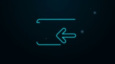 Parlayan neon hattı Cash geri simgesi siyah arkaplanda izole edildi. Kredi kartıyla. Finansal hizmetler, para iadesi, yatırım geliri, tasarruf hesabı. 4K Video hareketli grafik canlandırması